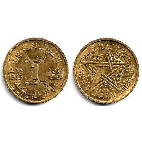 (Y41) Marruecos. 1945. 1 Franc (EBC)