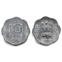 (39) India. 1988. 10 Paise (EBC)