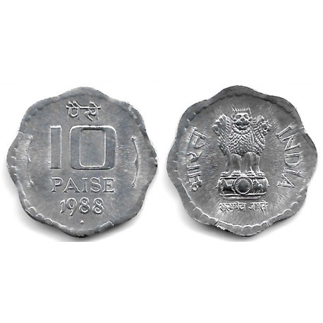 (39) India. 1988. 10 Paise (EBC)