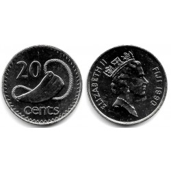 (53a) Islas Fiji. 1990. 20 Cents (SC)