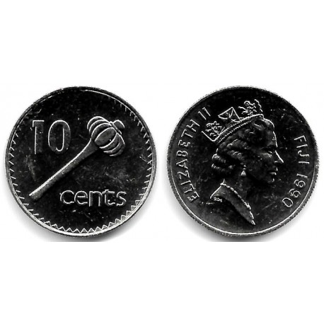 (52a) Islas Fiji. 1990. 10 Cents (SC)