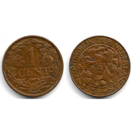 (1) Antillas Neerlandesas. 1959. 1 Cent (MBC+)