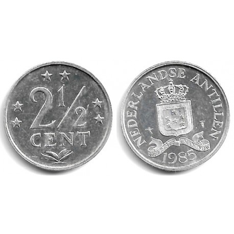 (9a) Antillas Neerlandesas. 1985. 2½ Cents (MBC+)