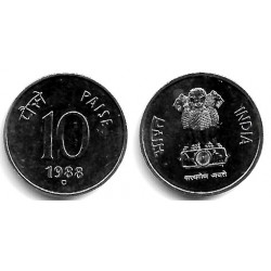(40.1) India. 1988. 10 Paise (SC)