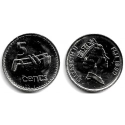 (51a) Islas Fiji. 1990. 5 Cents (SC)
