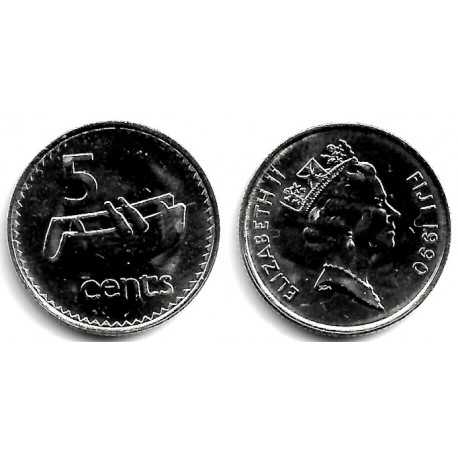 (51a) Islas Fiji. 1990. 5 Cents (SC)