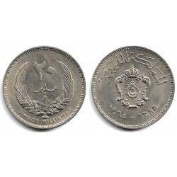 (9) Libia. 1965. 20 Milliemes (EBC+)