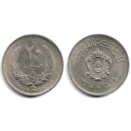 (9) Libia. 1965. 20 Milliemes (EBC+)