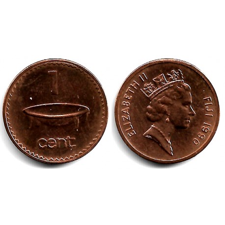 (49a) Islas Fiji. 1990. 1 Cent (MBC)
