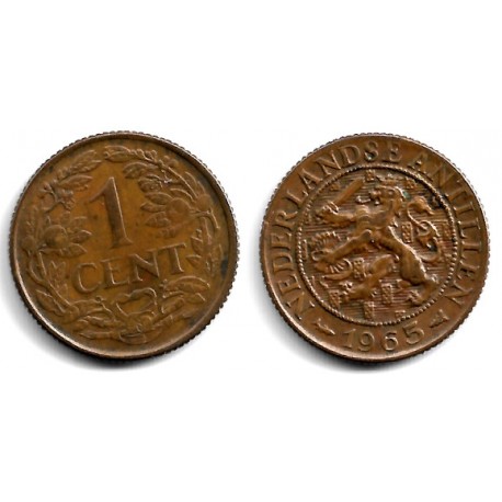 (1) Antillas Neerlandesas. 1965. 1 Cent (MBC+)