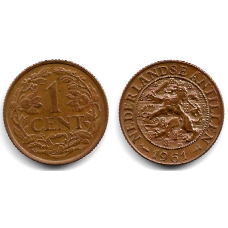 (1) Antillas Neerlandesas. 1961. 1 Cent (MBC+)