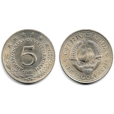 (58) Yugoslavia. 1972. 5 Dinara (SC)