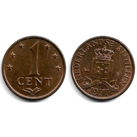 (8) Antillas Neerlandesas. 1977. 1 Cent (SC)