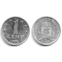 (8a) Antillas Neerlandesas. 1980. 1 Cent (EBC)