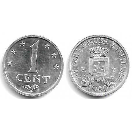 (8a) Antillas Neerlandesas. 1980. 1 Cent (EBC)