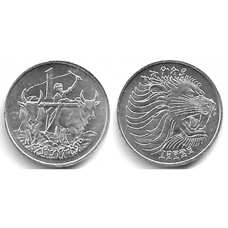 (43) Etiopía. EE1969(1977). 1 Cent (SC)