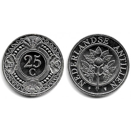 (35) Antillas Neerlandesas. 1996. 25 Cents (SC)