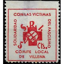 Viñeta. SRI. Comité Local de Villena. 5 Céntimos (Usado)