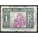 Viñeta. Socorro Rojo de Cataluña. 1 Peseta (Usado)
