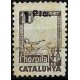 Viñeta. Hospital General de Cataluña. Ajut i Germanor. 1 Peseta sobre 10 Céntimos (Usado)