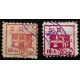 Viñetas. Socorro Rojo. 10 y 10 Céntimos (Usados)