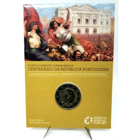 Portugal. 2010. 2 Euro (SC) Coincard, República