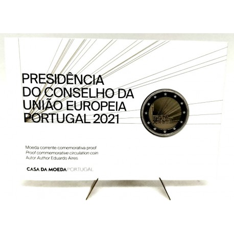 Portugal. 2021. 2 Euro (SC) Coincard, Presidencia