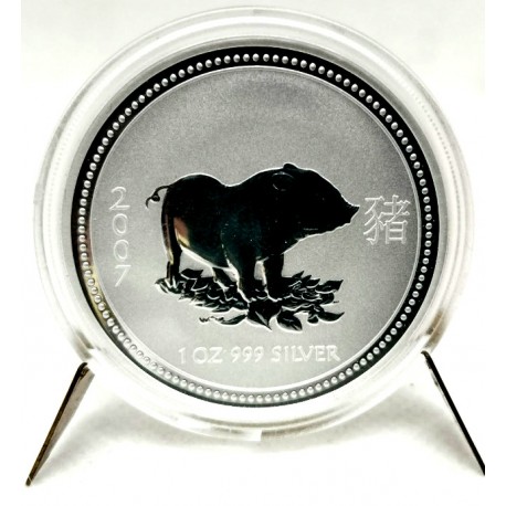 Australia. 2007. 1 Dollar (Proof) (Plata) 31,10 gr. de .999 Milésimas