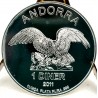 Andorra. 2011. 1 Diner (SC) (Plata) 31,10 gr. de .999 Milésimas