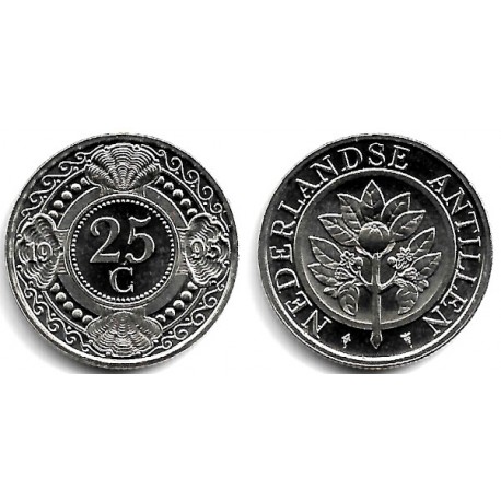 (35) Antillas Neerlandesas. 1995. 25 Cents (SC)