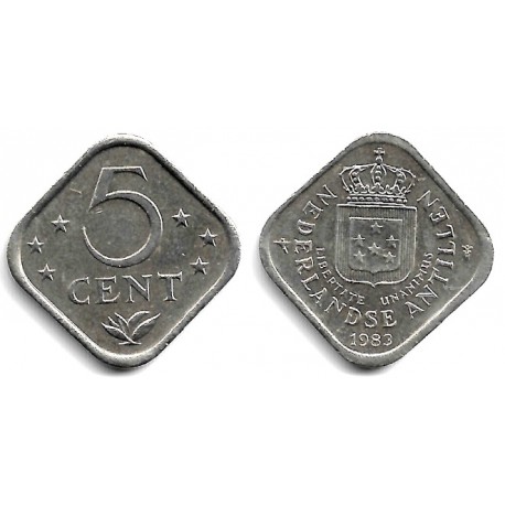 (13) Antillas Neerlandesas. 1983. 5 Cents (EBC+)
