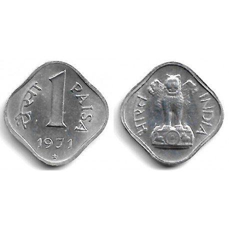 (10.1) India. 1971. 1 Paise (EBC+)
