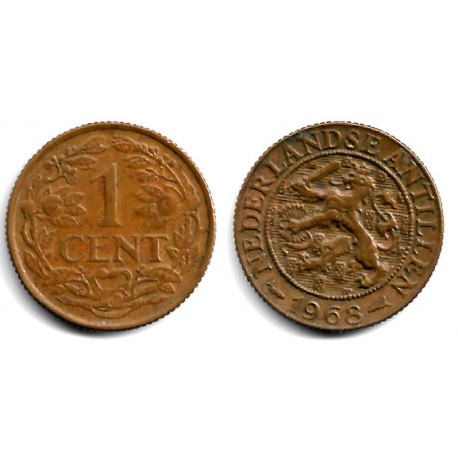 (1) Antillas Neerlandesas. 1968. 1 Cent (MBC)