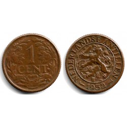 (1) Antillas Neerlandesas. 1952. 1 Cent (MBC+)
