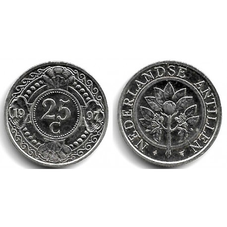 (35) Antillas Neerlandesas. 1997. 25 Cents (SC)