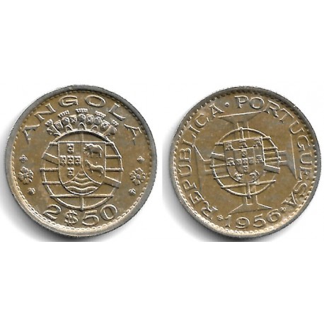 (77) Angola. 1956. 2,50 Escudos (MBC)
