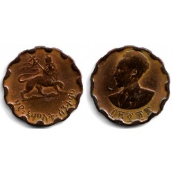 (36) Etiopía. EE1936(1943-44). 25 Cents (MBC)