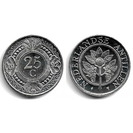 (35) Antillas Neerlandesas. 1992. 25 Cents (SC)