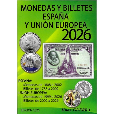Catálogo de Monedas y Billetes. España y la Unión Europea. 2026