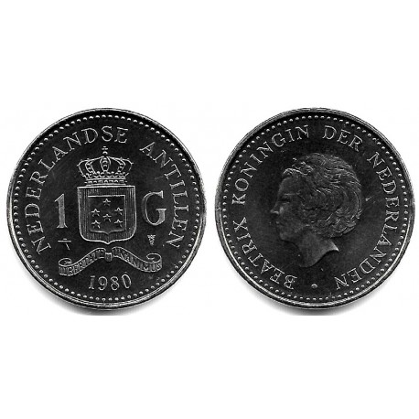 (24) Antillas Neerlandesas. 1980. 1 Gulden (SC)