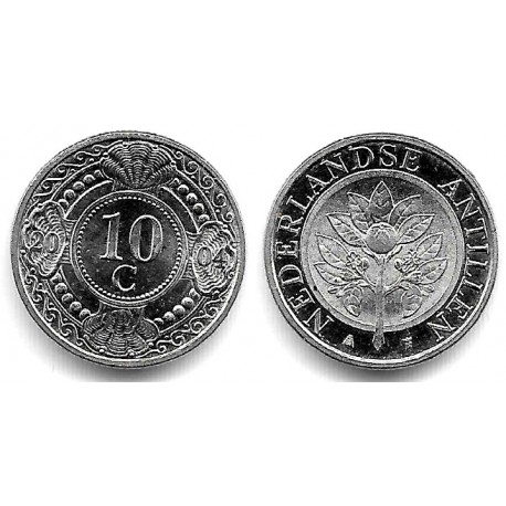 (34) Antillas Neerlandesas. 2004. 10 Cents (SC)