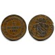 (1355) Ciudad del Vaticano. 1850R. ½ Baiocco (MBC-)
