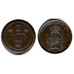 (735) Suecia. 1874. 2 Ore (EBC)