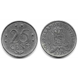 (11) Antillas Neerlandesas. 1979. 25 Cents (MBC)