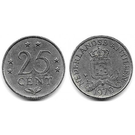 (11) Antillas Neerlandesas. 1979. 25 Cents (MBC)
