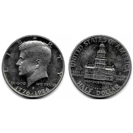 (205) Estados Unidos de América. 1976(S). Half Dollar (EBC)