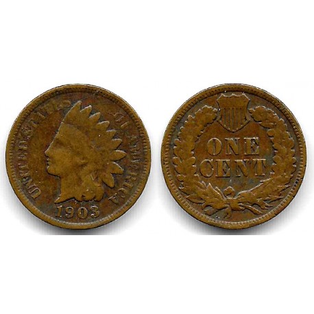 (90a) Estados Unidos de América. 1903. 1 Cent (MBC)