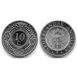 (34) Antillas Neerlandesas. 1991. 10 Cents (SC)