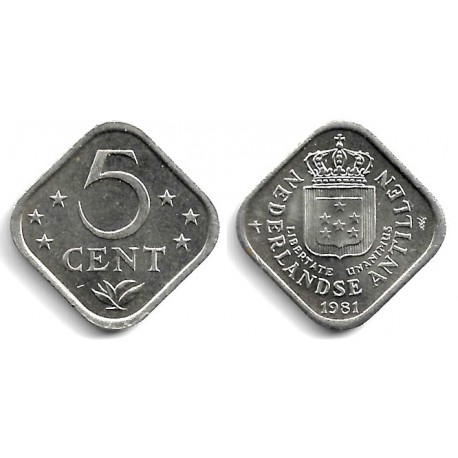 (13) Antillas Neerlandesas. 1981. 5 Cents (SC)