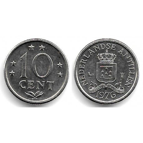 (10) Antillas Neerlandesas. 1976. 10 Cents (EBC)